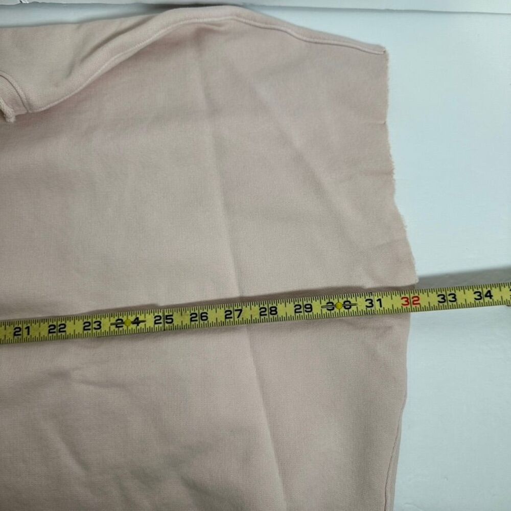 Frank & Eileen Olive Light Pink Boxy Cropped Terry cloth Capelet - Picture 5 of 6